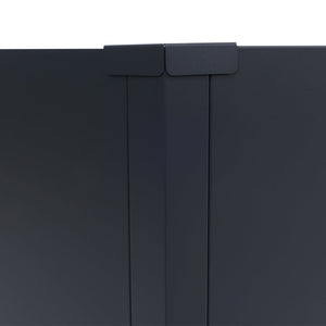 3er-Set Metall Hochbeete anthrazit 77x264x100cm für Garten