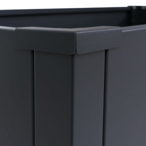Metall Hochbeet anthrazit 77x100x50cm Pflanzbeet Garten Stahl