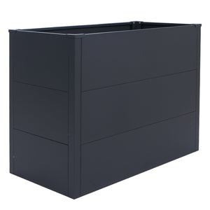 Metall Hochbeet anthrazit 77x100x50cm Pflanzbeet Garten Stahl