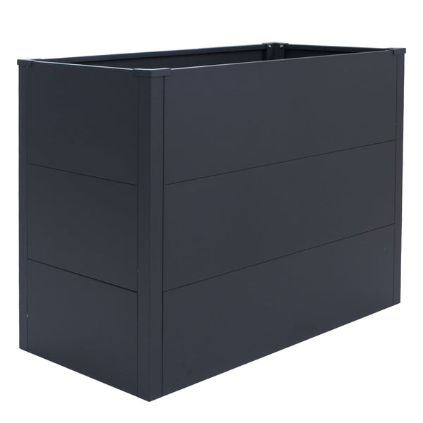 Metall Hochbeet anthrazit 77x100x50cm Pflanzbeet Garten Stahl