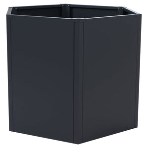 Metall Hochbeet anthrazit 77x100x88cm Pflanzbeet Garten Stahl