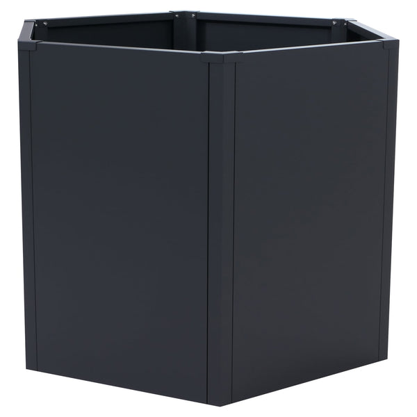 Metall Hochbeet anthrazit 77x100x88cm Pflanzbeet Garten Stahl