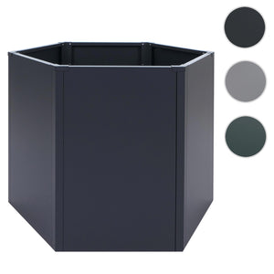 Metall Hochbeet anthrazit 77x100x88cm Pflanzbeet Garten Stahl