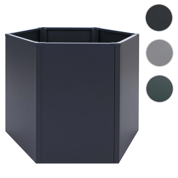 Metall Hochbeet anthrazit 77x100x88cm Pflanzbeet Garten Stahl