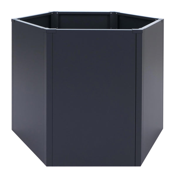 Metall Hochbeet anthrazit 77x100x88cm Pflanzbeet Garten Stahl