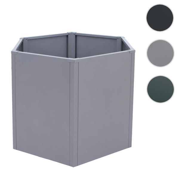 Metall Hochbeet Pflanzkasten Garten Grau 77x100x88cm Wetterfest