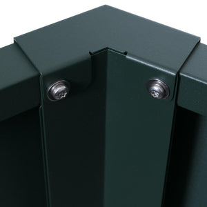 3er-Set Metall Hochbeet grün Pflanzkübel Gemüsebeet 77x286x88cm