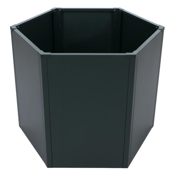 Metall Hochbeet Grün 77x100x88cm Pflanzkübel Garten Blumenkasten