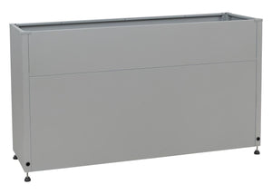 Metall Hochbeet Blumenkasten mit Stauraum 91x161x51cm Grau