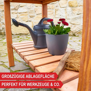 Hochbeet mit Ablage Holz wetterfest nachhaltig L