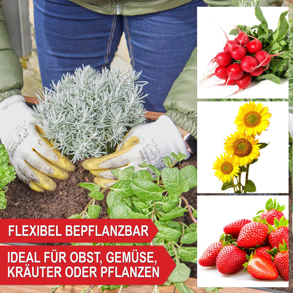 Hochbeet mit Ablage Holz wetterfest nachhaltig L