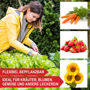 Hochbeet mit Ablage Holz wetterfest nachhaltig XXL