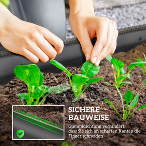 Hochbeet modular ohne Boden für Garten und Balkon 150x62x30cm