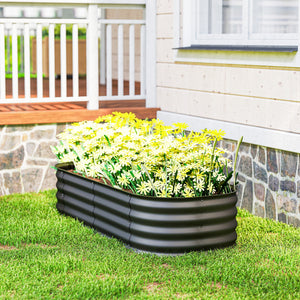 Hochbeet modular ohne Boden für Garten und Balkon 150x62x30cm