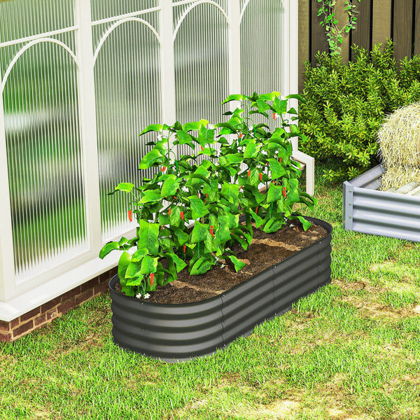 Hochbeet modular ohne Boden für Garten und Balkon 150x62x30cm