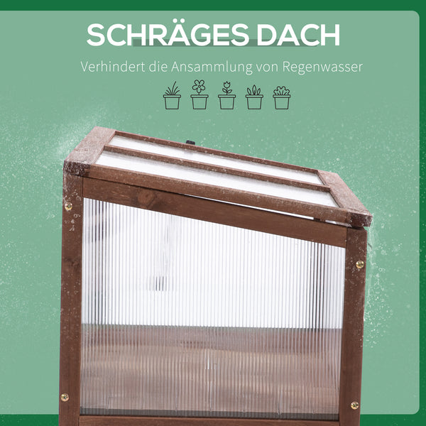 Hochbeet Pflanzkasten aus Tannenholz 90x50x93cm Braun