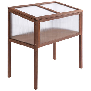 Hochbeet Pflanzkasten aus Tannenholz 90x50x93cm Braun