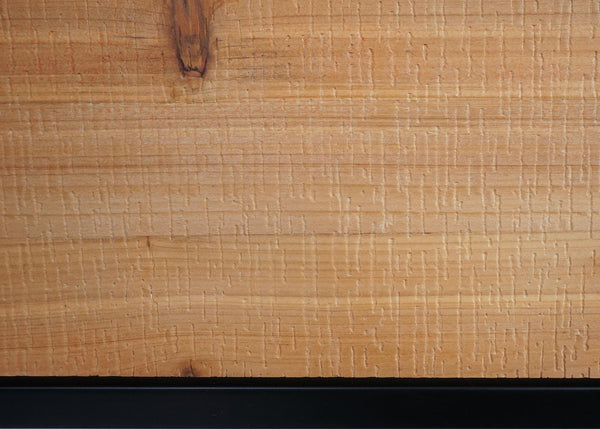 Hochbeet Pflanzkasten Blumenkasten Holz-Stahl 62x80x16cm natur schwarz
