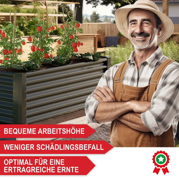Hochbeet Stahl langlebig robust wetterfest Grösse S