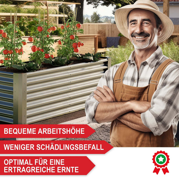 Hochbeet Stahl langlebig robust wetterfest Grösse S