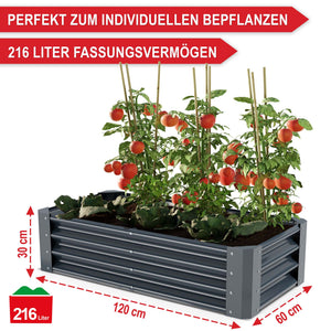 Hochbeet Stahl langlebig robust wetterfest Grösse S