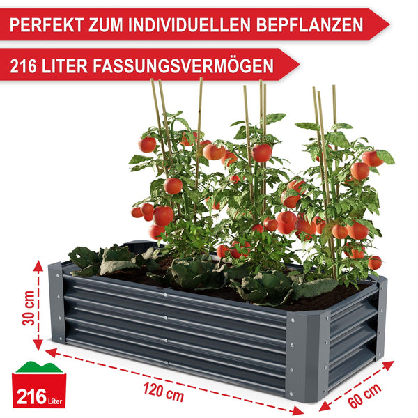 Hochbeet Stahl langlebig robust wetterfest Grösse S