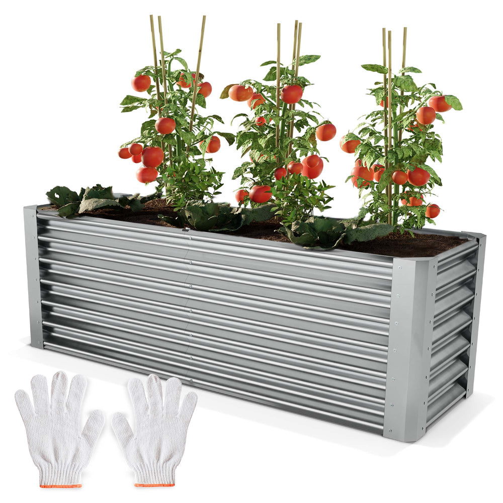 Potager surélevé en acier durable, robuste et résistant aux intempéries, taille XL