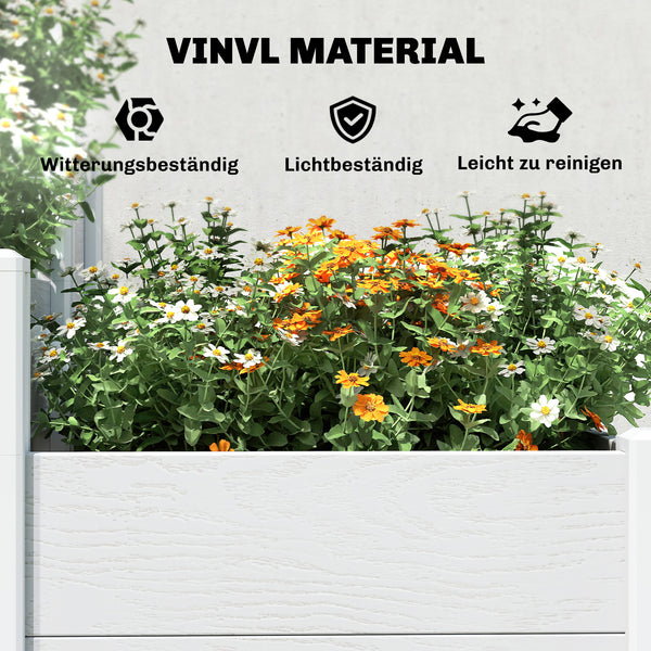 Hochbeet 3-stufig stapelbar für Garten und Balkon Kunststoff