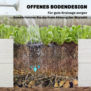 Hochbeet 3-stufig stapelbar für Garten und Balkon Kunststoff