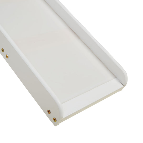 Hochbett Kinderbett 90x200cm aus Holz Weiss