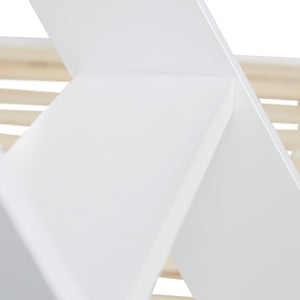 Hochbett Kinderbett Doppelbett 90x200cm aus Holz Weiss