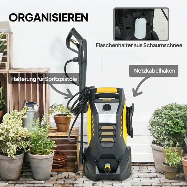 Hochdruckreiniger mit 5m Schlauch und Düse 135 bar 1800W