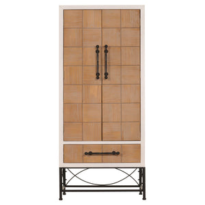 Hochschrank Bücherschrank mit Türen und Schublade 167x72x41cm