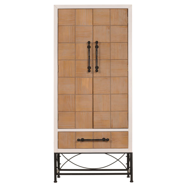 Hochschrank Bücherschrank mit Türen und Schublade 167x72x41cm