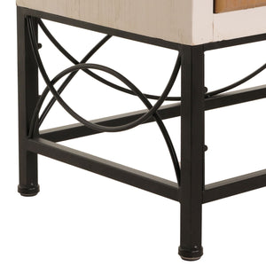 Hochschrank Bücherschrank mit Türen und Schublade 167x72x41cm