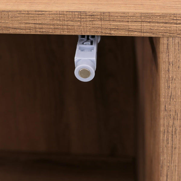 Hochschrank Highboard Türen Staufächer Schubladen 138x79x40cm natur