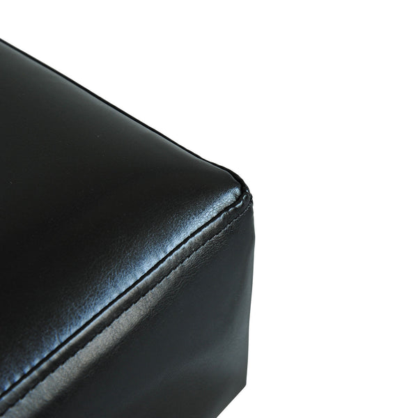 Hocker Chesterfield 40x30x24cm Kunstleder Schwarz