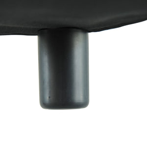 Hocker Chesterfield 40x30x24cm Kunstleder Schwarz