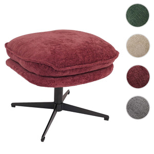 Hocker mit Polster Fusshocker Ottomane Chenille beere