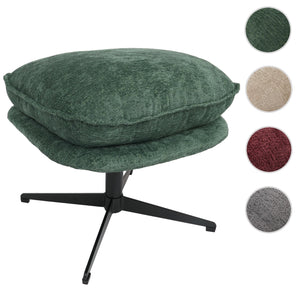 Hocker mit Polster Fusshocker Ottomane Chenille grün