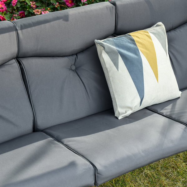 Hollywoodschaukel Gartenschaukel 3-Sitzer mit Sonnendach und Tisch