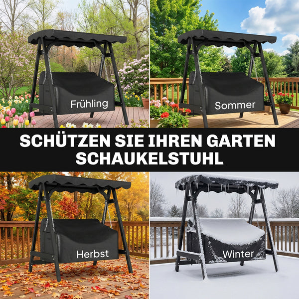 Hollywoodschaukel Abdeckung für 2-Sitzer Gartenschaukel wasserdicht UV-beständig