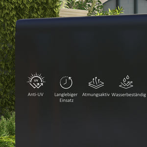 Hollywoodschaukel Abdeckung Schutzhülle wasserdicht für Gartenmöbel 215x155x150cm