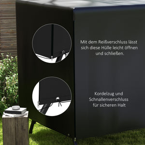 Hollywoodschaukel Abdeckung Schutzhülle wasserdicht für Gartenmöbel 215x155x150cm