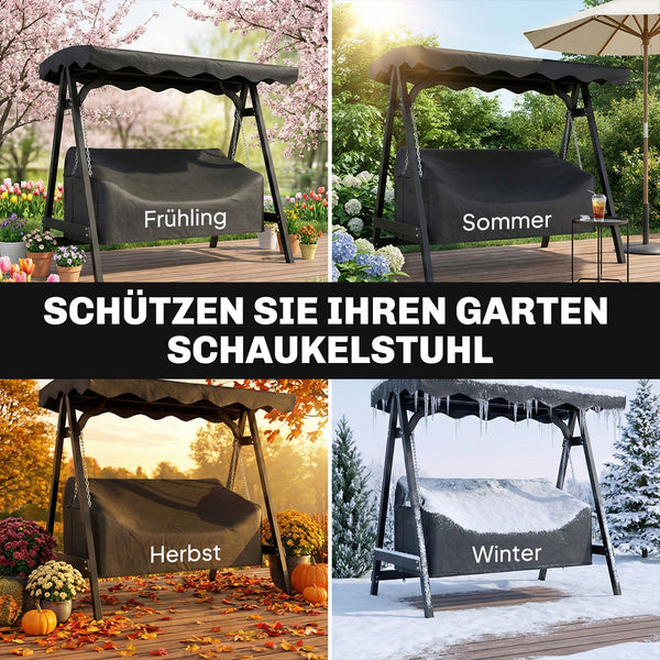 Hollywoodschaukel Abdeckung Schutzhülle für 3-Sitzer Gartenschaukel wetterfest wasserdicht
