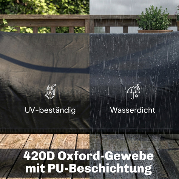 Hollywoodschaukel Abdeckung Schutzhülle für 3-Sitzer Gartenschaukel wetterfest wasserdicht
