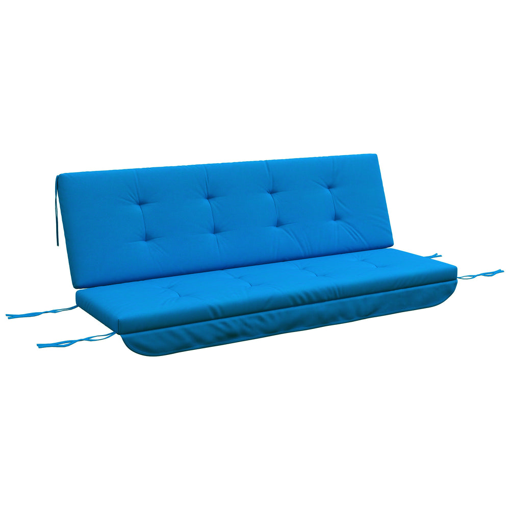 Hollywoodschaukel Auflage Kissen 170cm bequem Blau