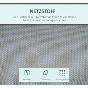 Hollywoodschaukel 3-Sitzer mit Sonnendach für Garten und Terrasse