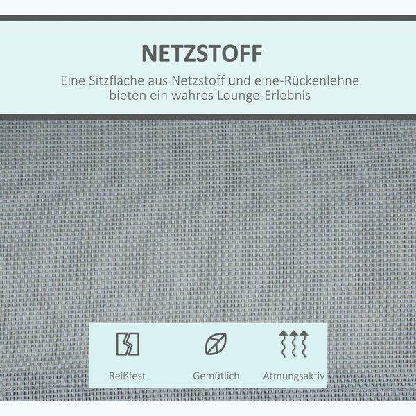 Hollywoodschaukel 3-Sitzer mit Sonnendach für Garten und Terrasse