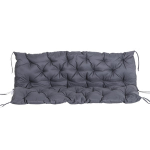 Balançoire Hollywood avec coussins, gris foncé